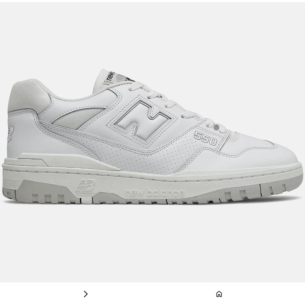 New Balance 550 Triple White BB550WWW – Women’s 8.5 / Men’s 7